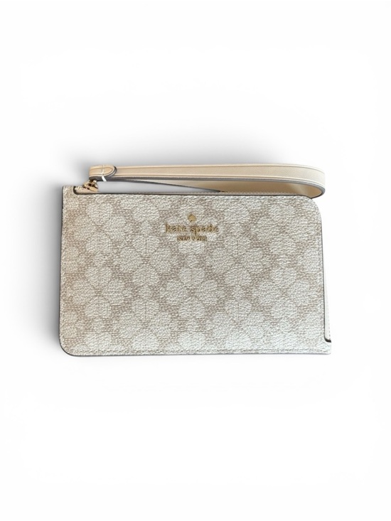 kate spade Handbags - Kate Spade Lucy Spade Flower Small Card Holder Wristlet Cream Beige NWOT